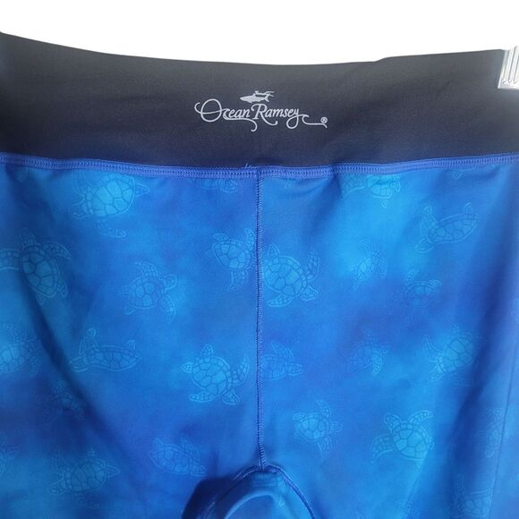 Xcel Ocean Ramsey Leggings Women's XL Blue Black Sea Turtle Athletic Outdoor - Picture 6 of 9